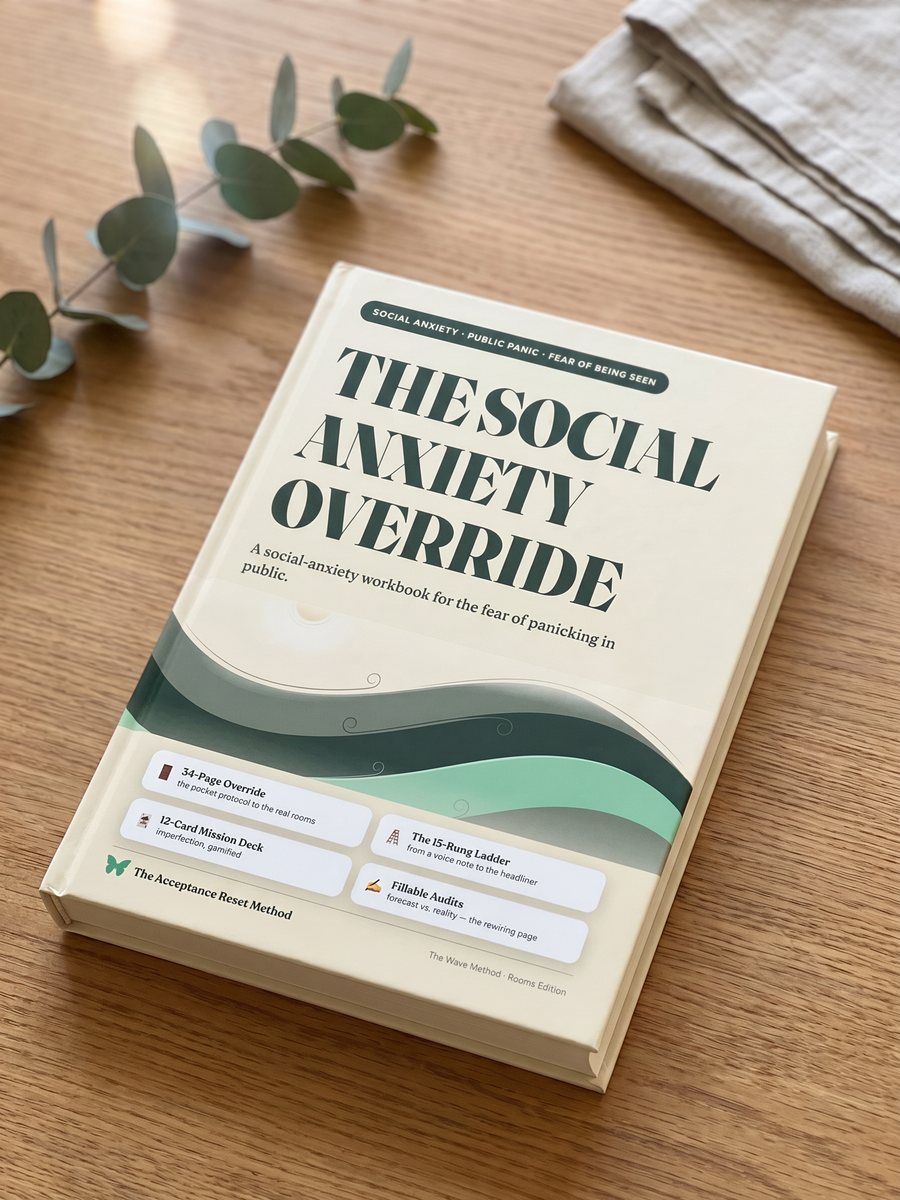 The Social Anxiety Override — printable anxiety & panic workbook