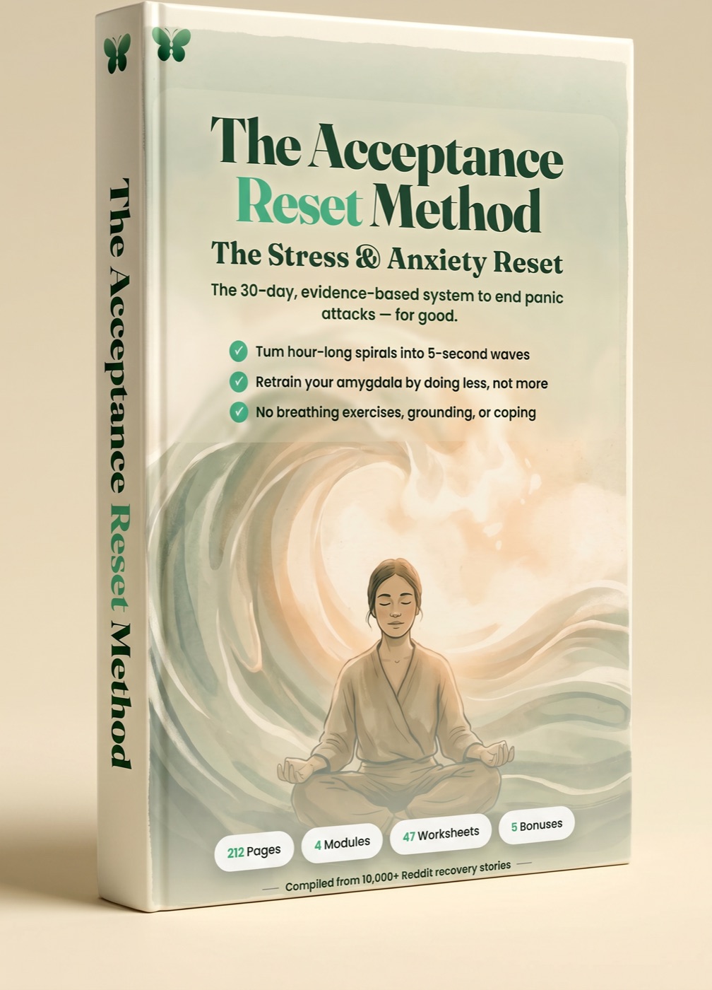 The Acceptance Reset Method — hardcover mockup