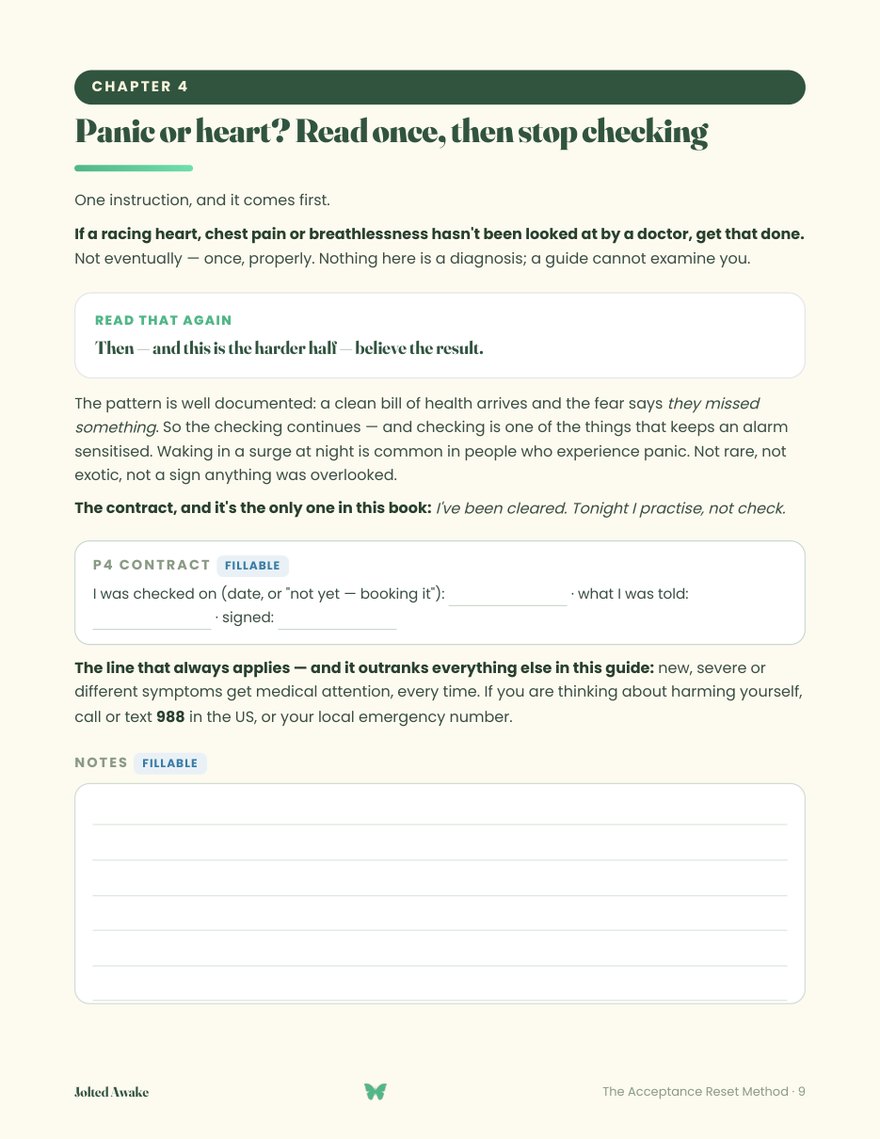 Chapter 4 — panic or heart, read once then stop checking